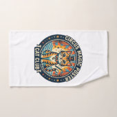 Circus Magie Poster Kat Cute Kitty Design - Circus Handdoek (Handdoek)