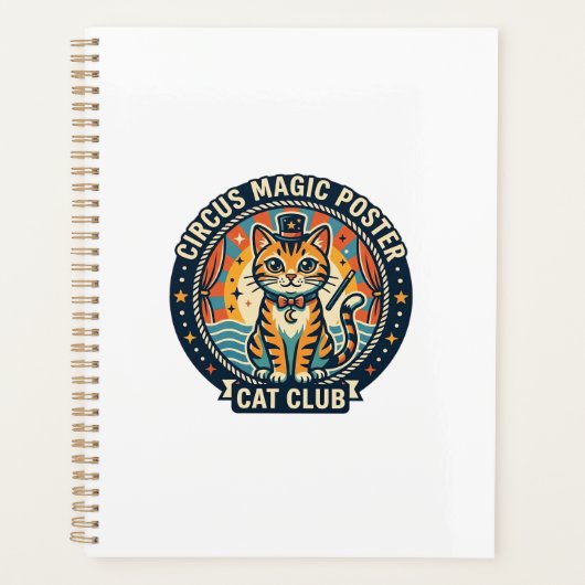 Circus Magie Poster Kat Cute Kitty Design - Circus Planner (Voorkant)