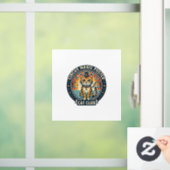 Circus Magie Poster Kat Cute Kitty Design - Circus Raamsticker (Huis)