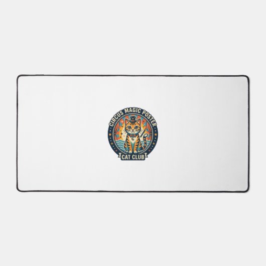 Circus Magie Poster Kat Cute Kitty Ontwerp - Circu Bureaumat (Voorkant)
