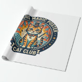 Circus Magie Poster Kat Cute Kitty Ontwerp - Circu Cadeaupapier (Uitgerold)