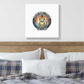 Circus Magie Poster Kat Cute Kitty Ontwerp - Circu Canvas Afdruk (Insitu (Slaapkamer))