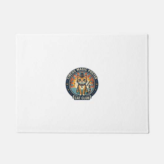 Circus Magie Poster Kat Cute Kitty Ontwerp - Circu Deurmat (Voorkant)