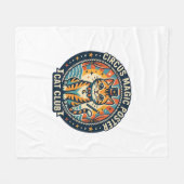 Circus Magie Poster Kat Cute Kitty Ontwerp - Circu Fleece Deken (Voorkant (Horizontaal))