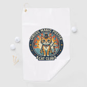 Circus Magie Poster Kat Cute Kitty Ontwerp - Circu Golfhanddoek (Insitu)