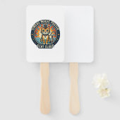 Circus Magie Poster Kat Cute Kitty Ontwerp - Circu Handwaaier (Voorkant en achterkant)