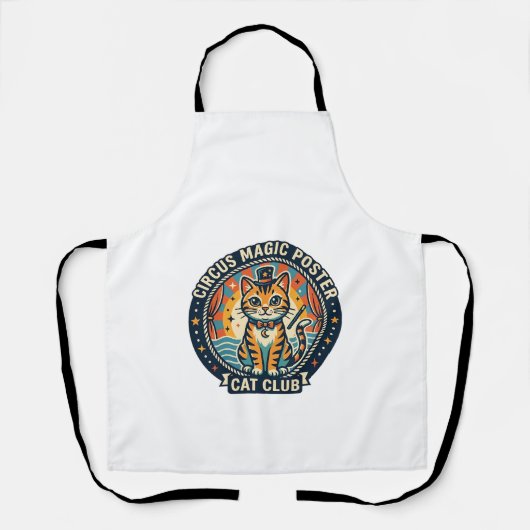 Circus Magie Poster Kat Cute Kitty Ontwerp - Circu Schort (Voorkant)