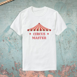 Circus Master Verjaardag Thema Party Ouders T-shirt