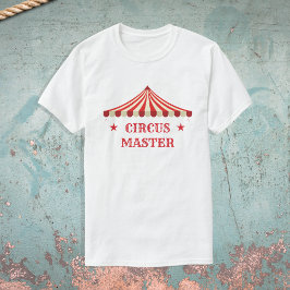Circus Master Verjaardag Thema Party Ouders T-shirt