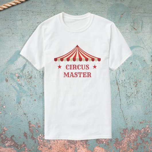 Circus Master Verjaardag Thema Party Ouders T-shirt