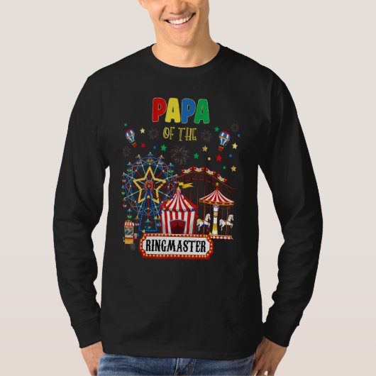 Circus Matching Family Ringmaster Birthday Party R T-shirt (Voorkant)