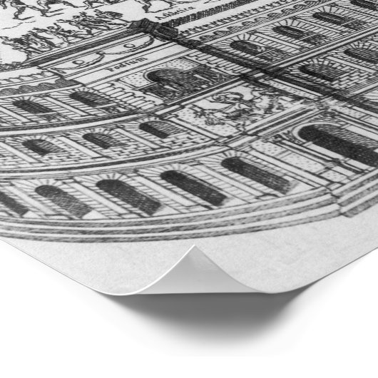 Circus Maximus in Rome, c.1600 Poster (Hoek)