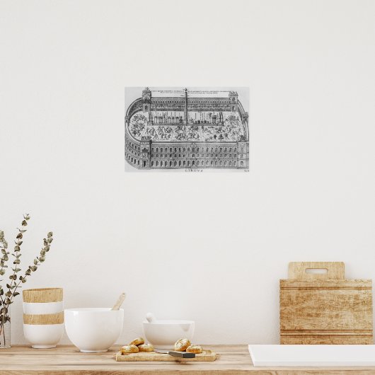Circus Maximus in Rome, c.1600 Poster (Keuken)