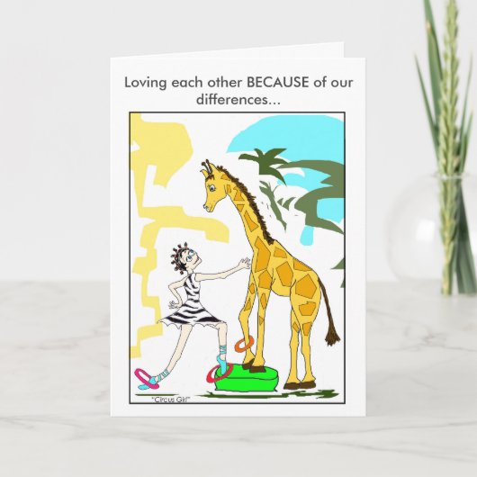 Circus Meisje 3 Kaart (Voorkant)