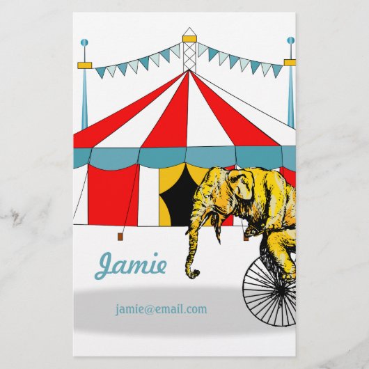 Circus memorabilia in herinnering brengen aan Circ Briefpapier (Voorkant)