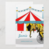 Circus memorabilia in herinnering brengen aan Circ Briefpapier (Voorkant / Achterkant)