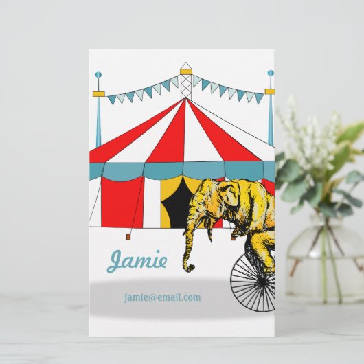 Circus memorabilia in herinnering brengen aan Circ Briefpapier (Staand voorkant)