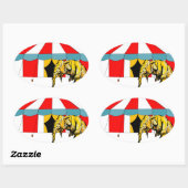Circus memorabilia in herinnering brengen aan Circ Ovale Sticker (Vel)