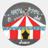 Circus memorabilia in herinnering brengen aan Circ Ronde Sticker (Voorkant)