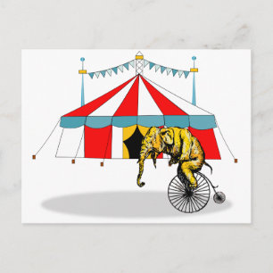 Circus Memorabilia Ter nagedachtenis aan olifanten Briefkaart