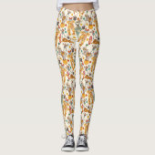 Circus met Clowns en Dieren, Retro Leggings (Voorkant)