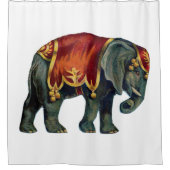 circus met olifantencircus douchegordijn (Voorkant)
