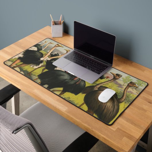 circus met struisvogels en grote vogels. bureaumat (Kantoor 2)