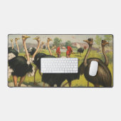 circus met struisvogels en grote vogels. bureaumat (Keyboard & Muis)