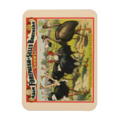 circus met struisvogels en grote vogels. magneet (Verticaal)