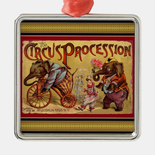 Circus Metalen Ornament (Voorkant)