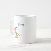 Circus Monkey Acrobat Kid Personalized Mug Koffiemok (Voorkant links)