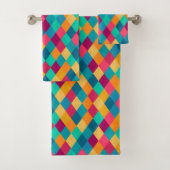 Circus Multicolor Rhombuses Bad Handdoek (Insitu)