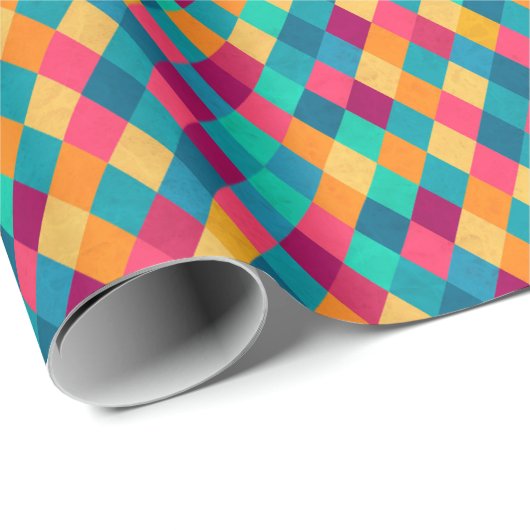 Circus Multicolor Rhombuses Cadeaupapier (Rol Hoek)