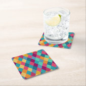 Circus Multicolor Rhombuses Kartonnen Onderzetters (Insitu)
