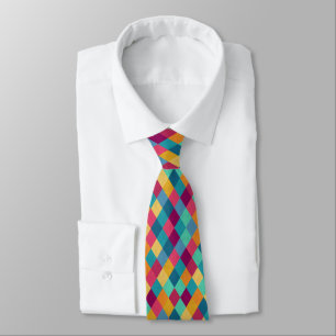 Circus Multicolor Rhombuses Stropdas