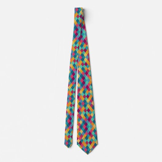 Circus Multicolor Rhombuses Stropdas (Achterkant)
