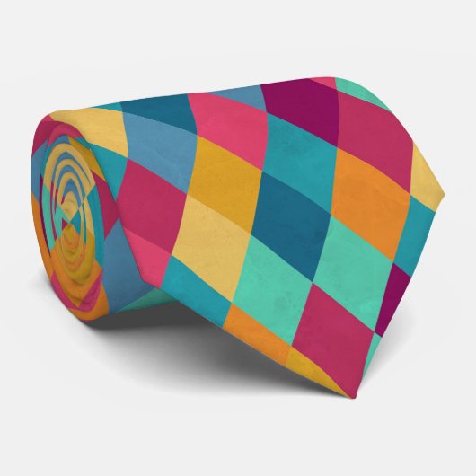Circus Multicolor Rhombuses Stropdas (Opgerold)