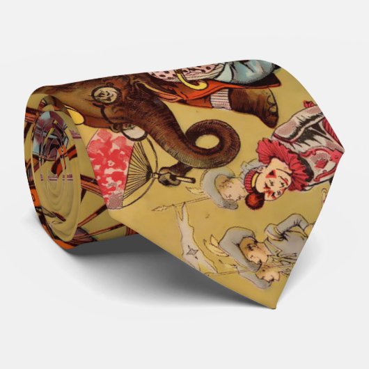 Circus Necktie Stropdas (Opgerold)