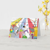 Circus Oefenkaart Kaart (Gele Bloem)