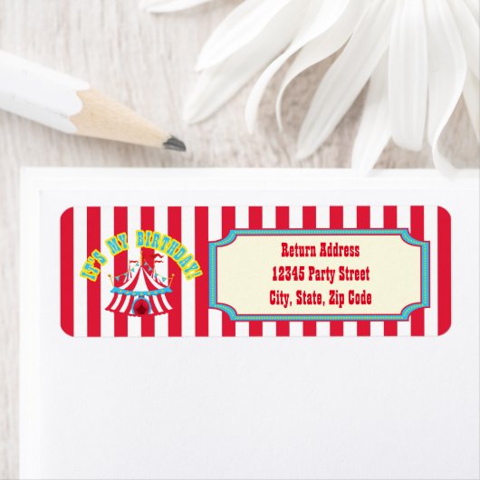 Circus of Carnaval Adresetiketten Etiket (Insitu)