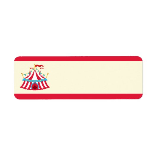 Circus of Carnaval Adresetiketten Etiket (Voorkant)