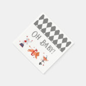 Circus of Carnaval Baby shower Servet (Hoek)