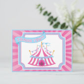 Circus of carnaval - Bedankt voor je kaarten (Staand voorkant)