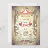 Circus of  carnaval Birthday Party Kaart (Voorkant)