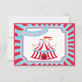 Circus of carnaval Tent - Dank u wel Bedankkaart (Voorkant)