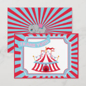 Circus of carnaval Tent - Dank u wel Bedankkaart (Voorkant / Achterkant)