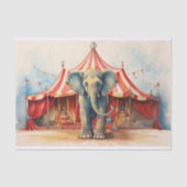 Circus Olifant 1 Decoupage papier (Voorkant)