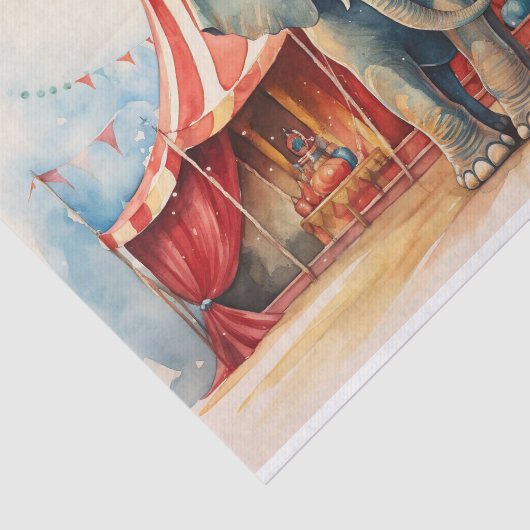 Circus Olifant 1 Decoupage papier (Detail)