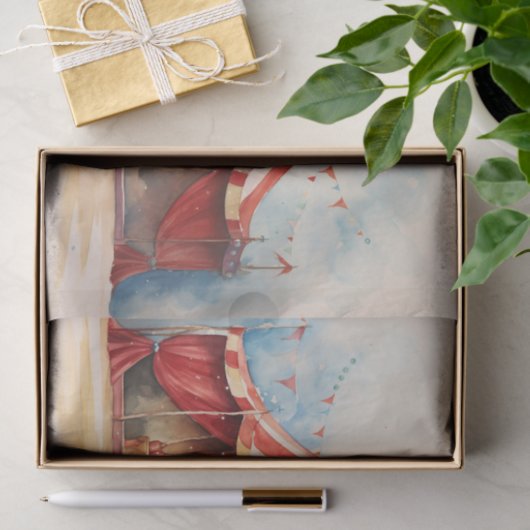 Circus Olifant 1 Decoupage papier (Geschenk)