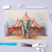 Circus Olifant 1 Decoupage papier (Craft)